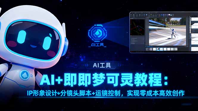 AI+即梦可灵教程:IP形象设计+分镜头脚本+运镜控制,实现零成本高效创作-佳文